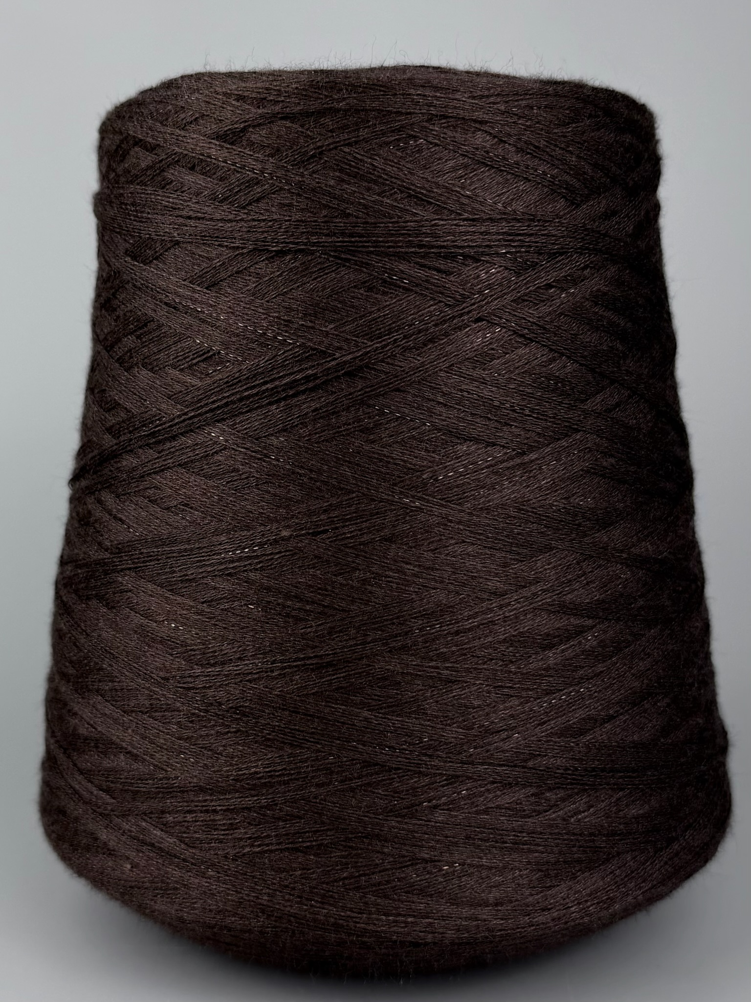 Biagioli Modesto Cashmere 30 (2/36 × 9) – Filato in cashmere e merino con Lurex col. Marrone freddo foto 2